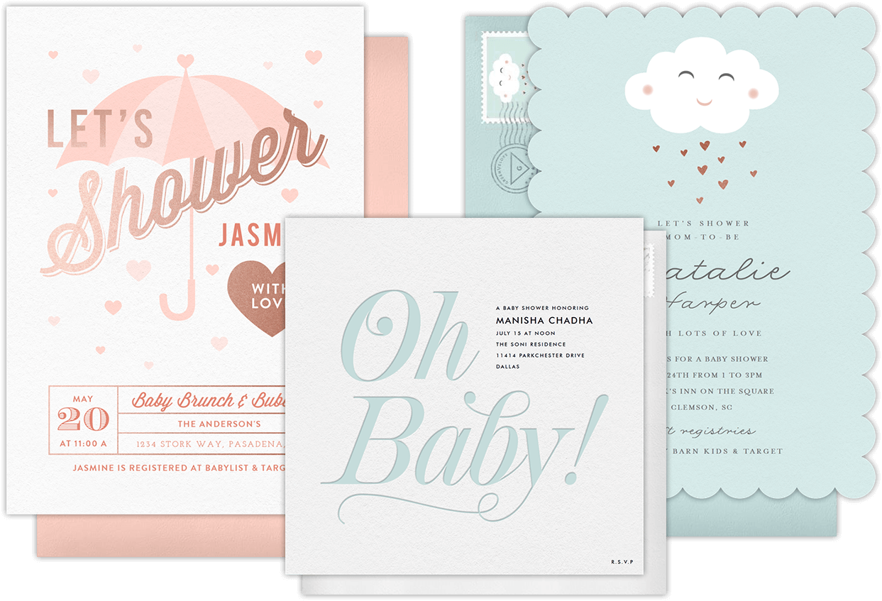 target baby shower invitations