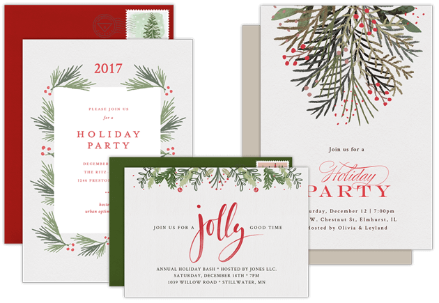Business Holiday Party Invitations
