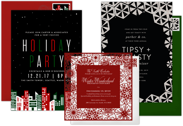 Business Holiday Party Invitations