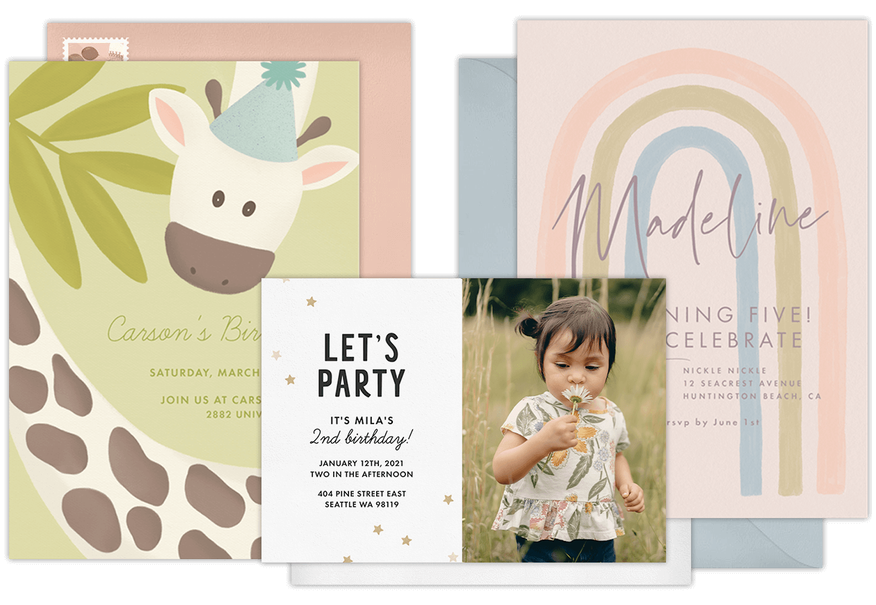 Kid's Birthday Party Invitations